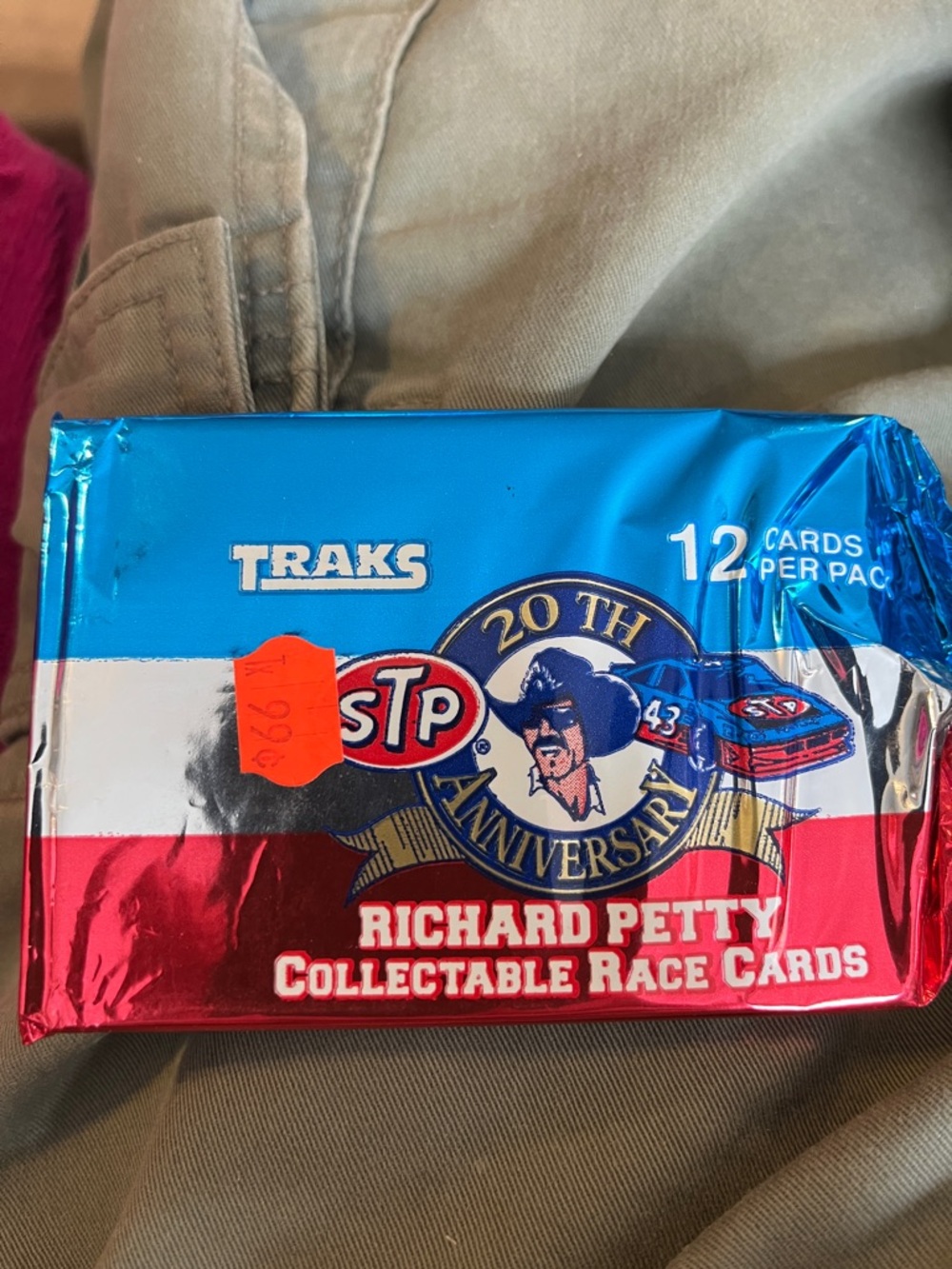 Traks Richard Petty 20th Anniversary Collectable Race Cards - Blue/Red/White